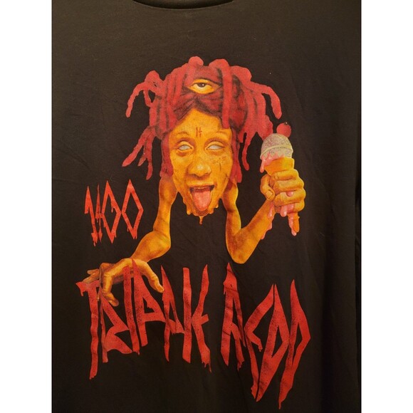 Trippie Redd Shirt Mens Xl Long Sleeve Black 1400 Lifes A Trip Rap Tee - Picture 2 of 5